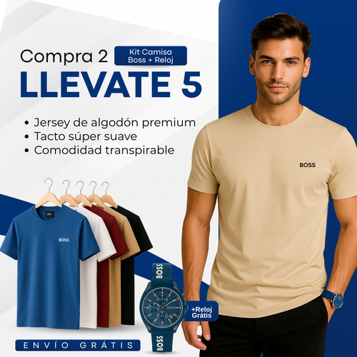 Oferta Especial de Camisas BOSS [Comprás 2 y Te Llevás 5] + Reloj de Regalo