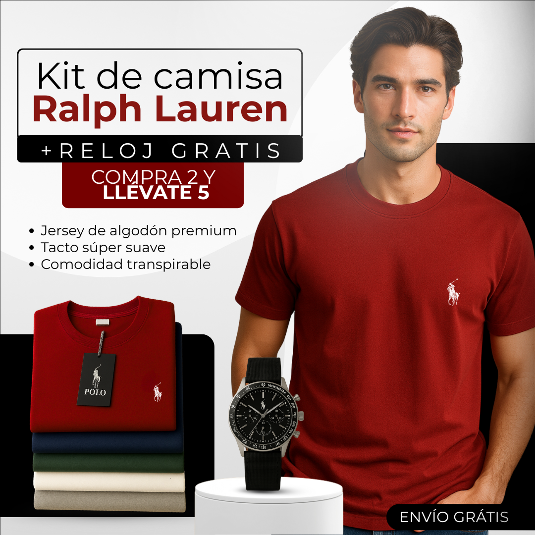 Oferta Especial de Camisas RALPH L. [Comprás 2 y Te Llevás 5] + Reloj de Regalo