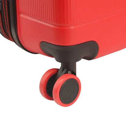 SET VALIJAS ABS ROJO 20"24"28" WLS