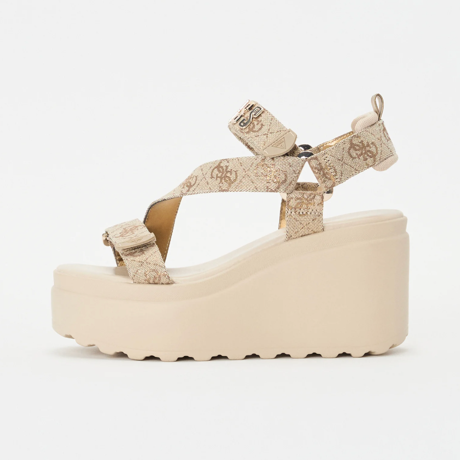 Sandalias de Cuña Guees - Permite un ajuste rápido, fácil y seguro.