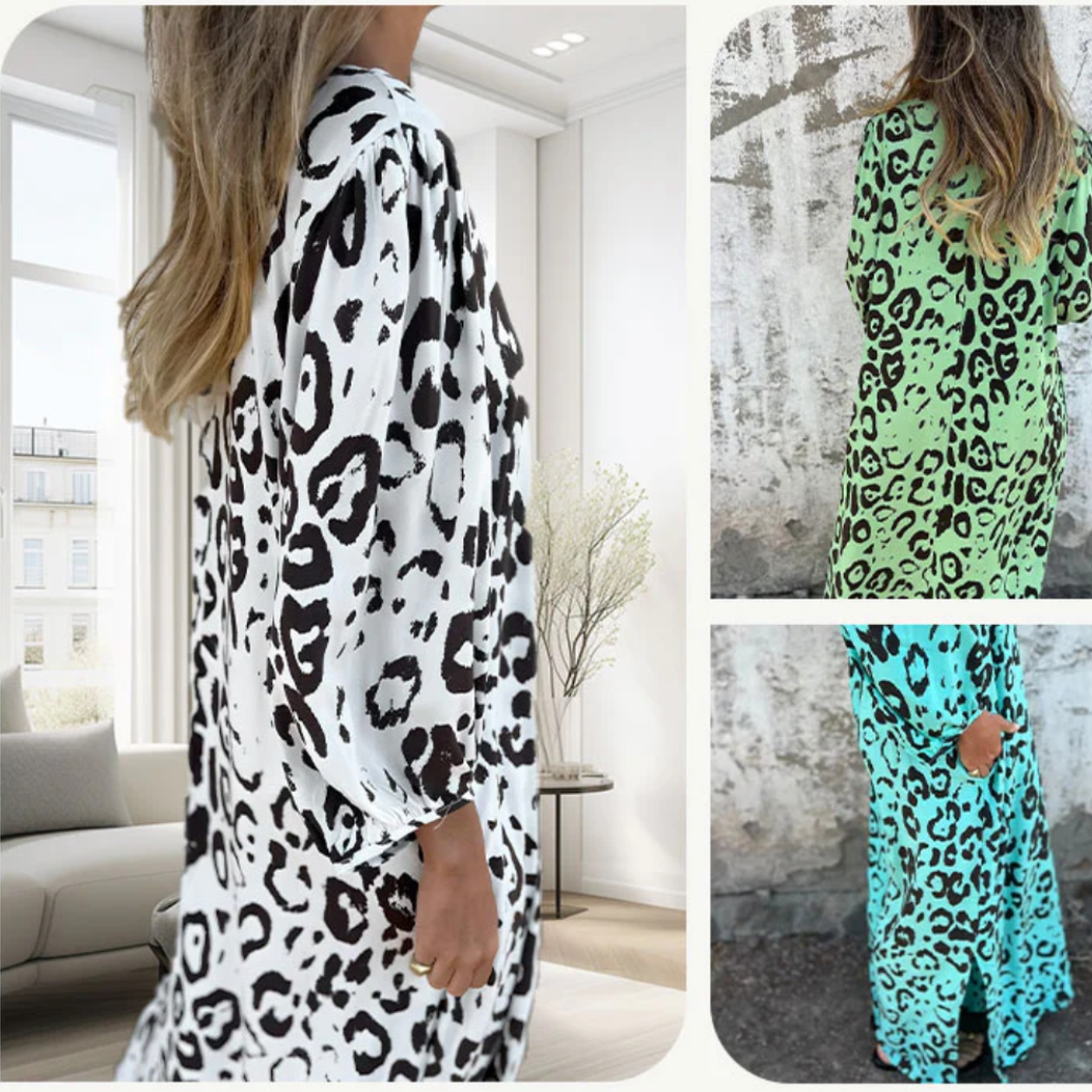 Vestido Safari de Leopardo - Estilo Bohemio y Comodidad sin Límites