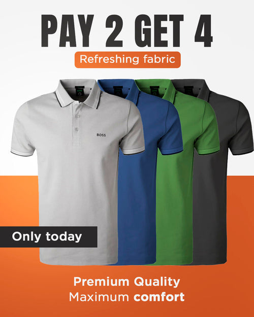 KIT POLO BOSS SHIRTS [PAY 2 GET 4]