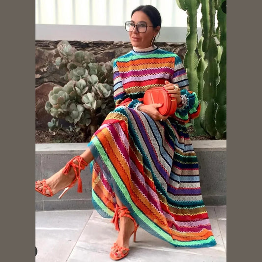 vestido isabella - una explosion de color y estilo