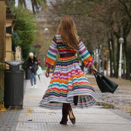 vestido isabella - una explosion de color y estilo