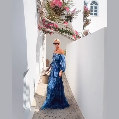 vestido cielo - sofisticacion bajo el sol