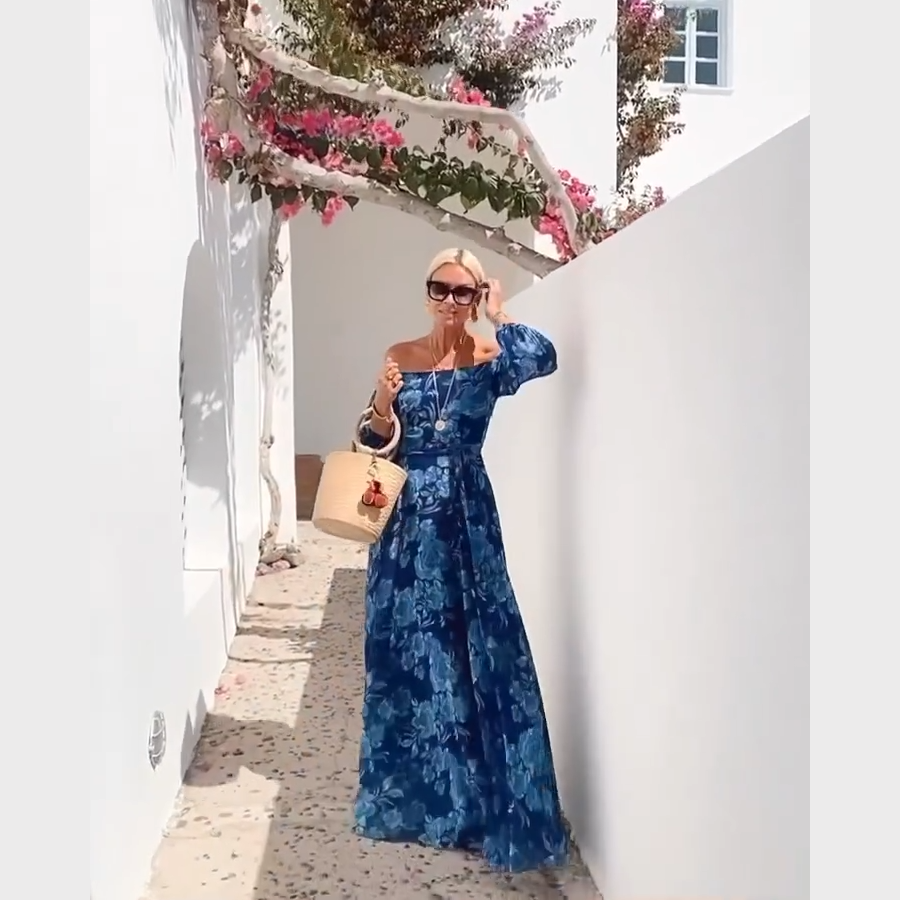 vestido cielo - sofisticacion bajo el sol